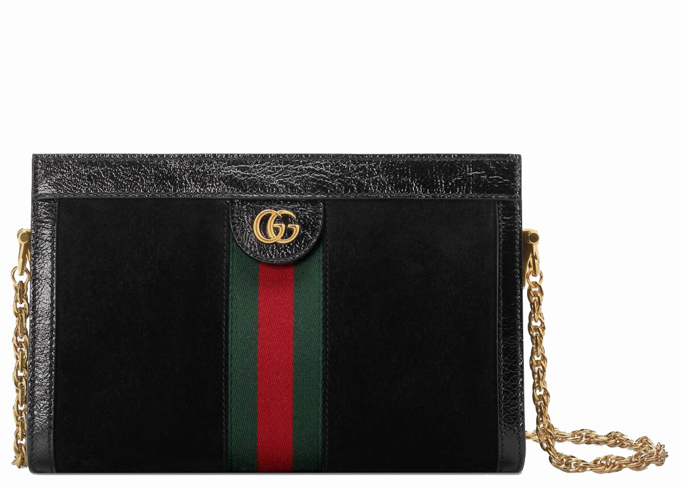 Gucci Ophidia Shoulder Bag Suede Small Black