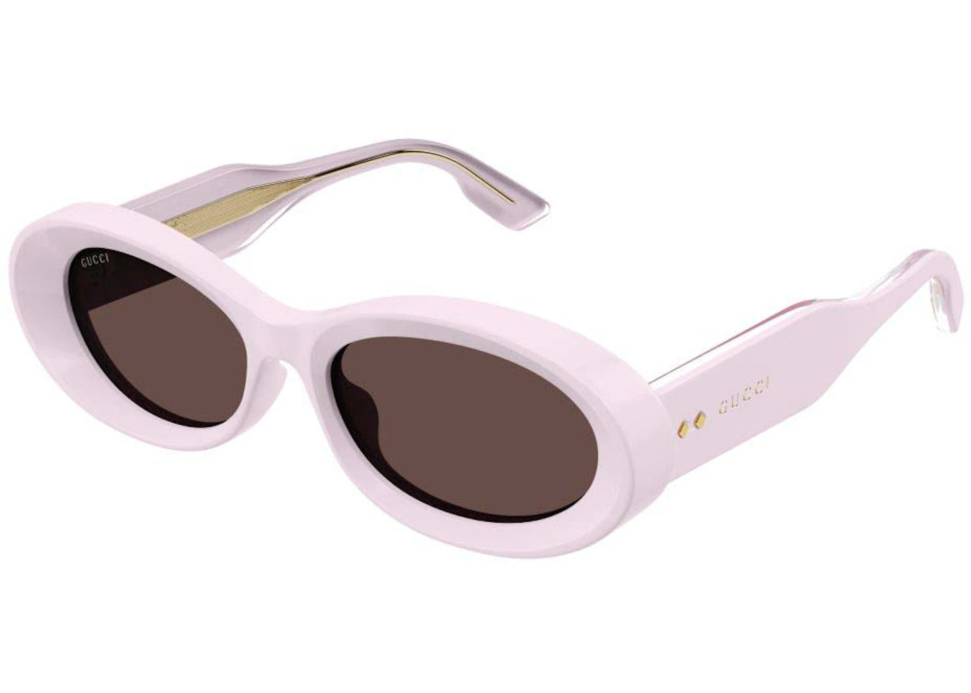 Gucci Oval Frame Sunglasses Light Pink/Brown (GG1527S-003-FR)