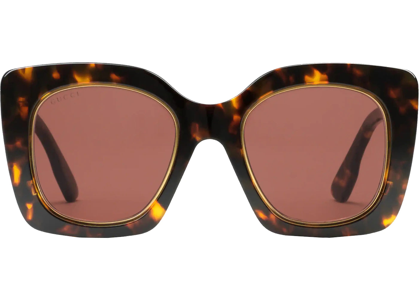 Gucci Oversize Square Frame Sunglasses Tortoiseshell (691318 J0740 2323)