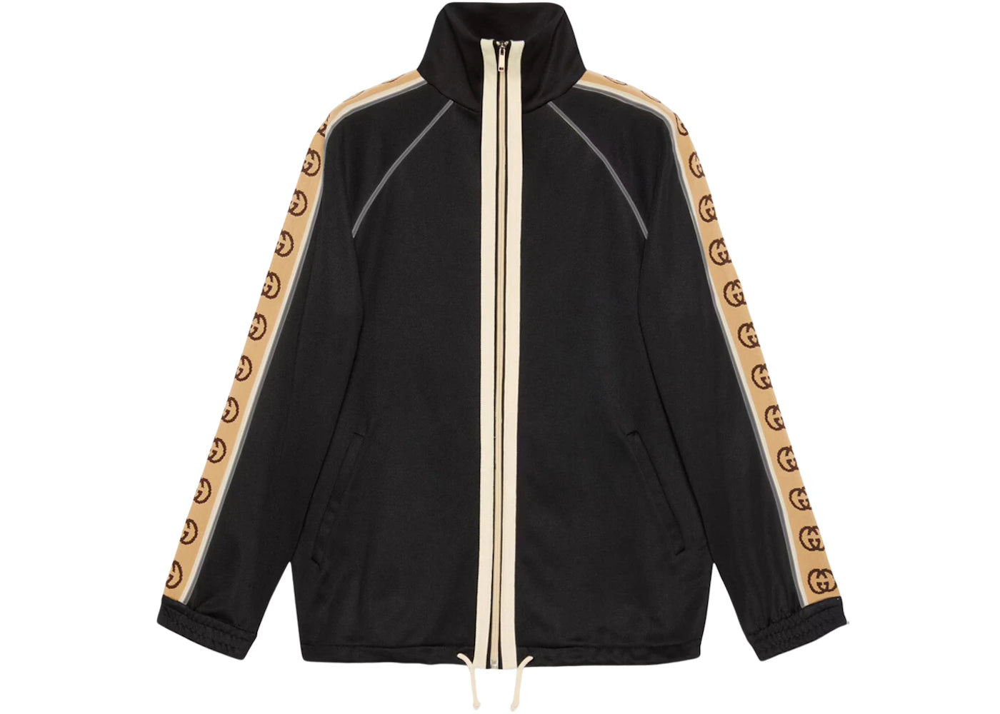 Gucci Oversize Technical Jersey Jacket Black