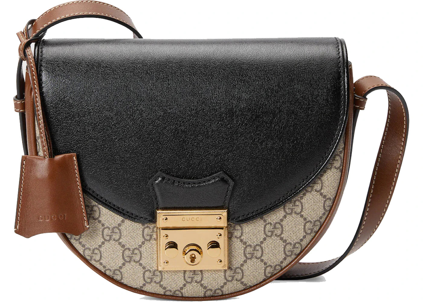 Gucci Padlock GG Supreme Shoulder Bag Brown/Black