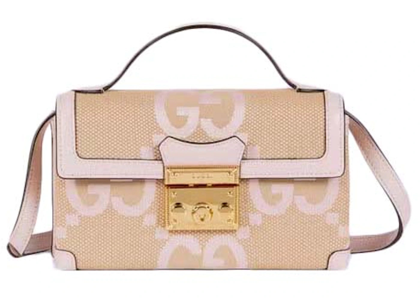 Gucci Padlock Jumbo GG Mini Bag Beige/Light Pink