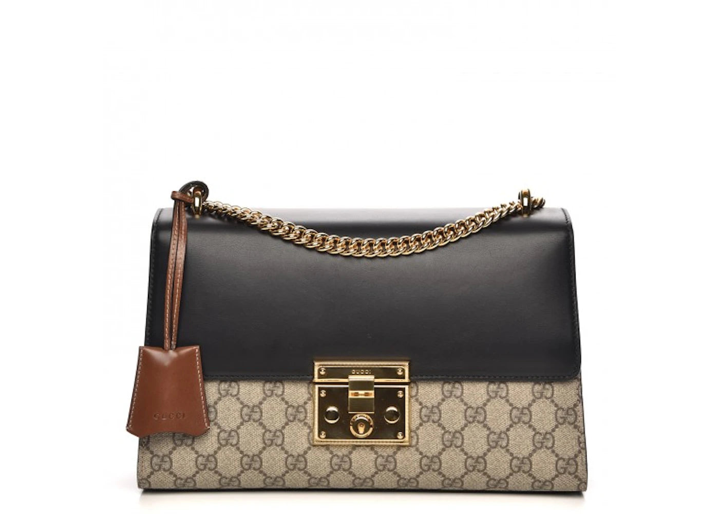 Gucci Padlock Shoulder GG Supreme Medium Beige/Black