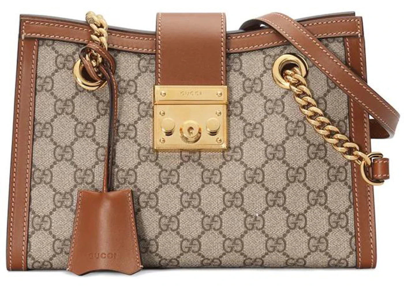 Gucci Padlock Tote Brown