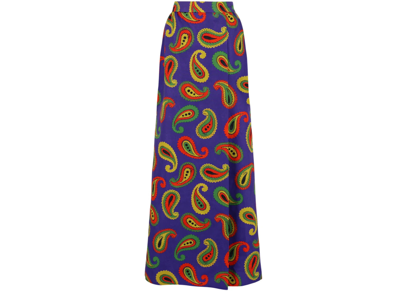 Gucci Paisley Printed Canvas Skirt Multi
