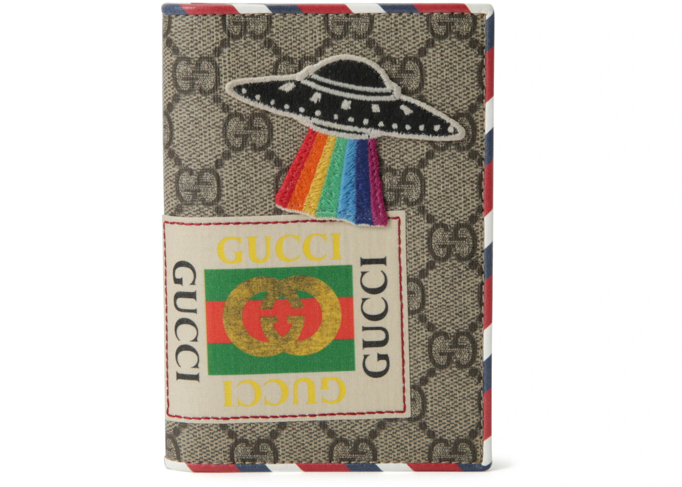 Gucci Passport Case GG Supreme Courrier Beige