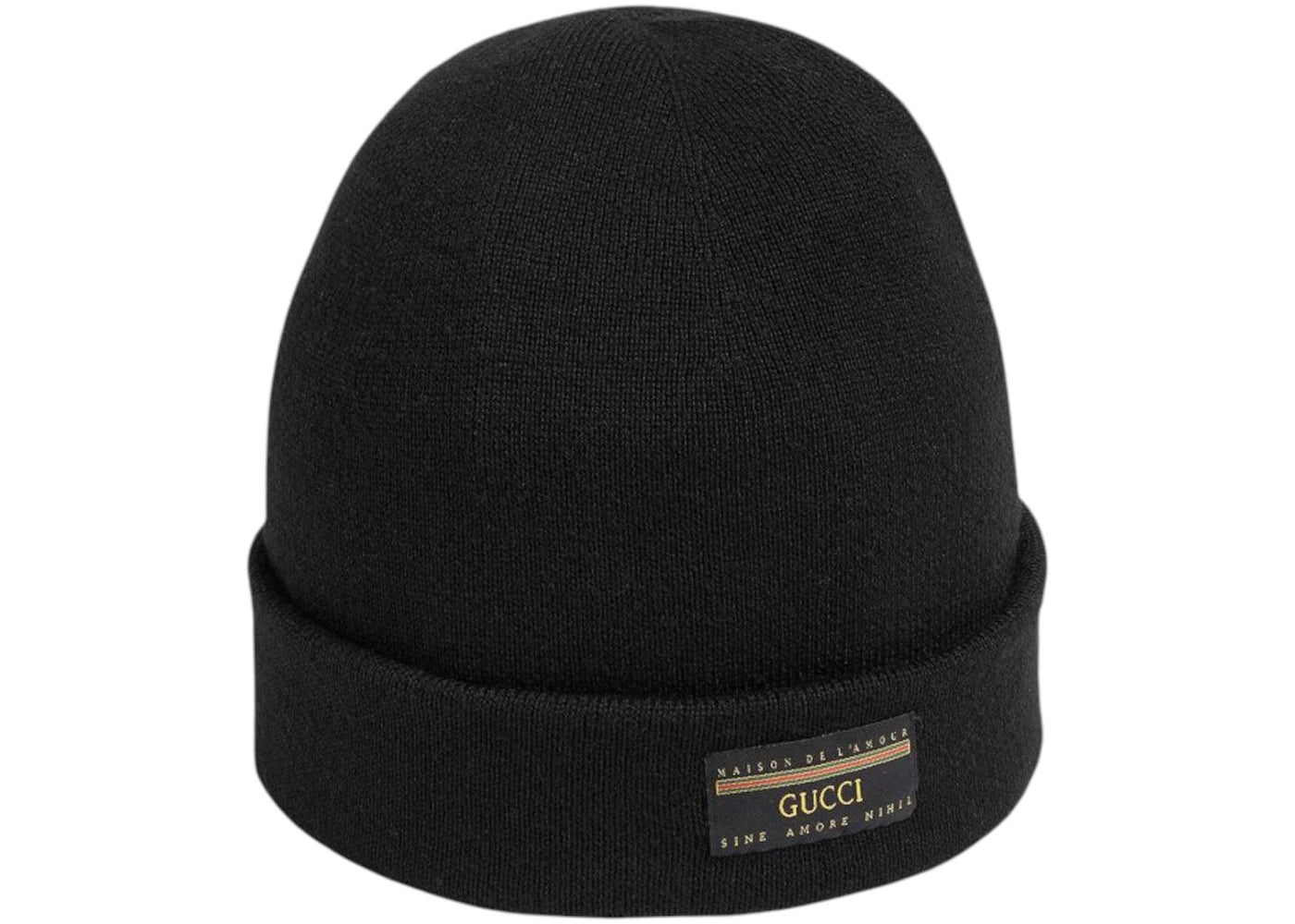 Gucci Patch Logo Beanie Black
