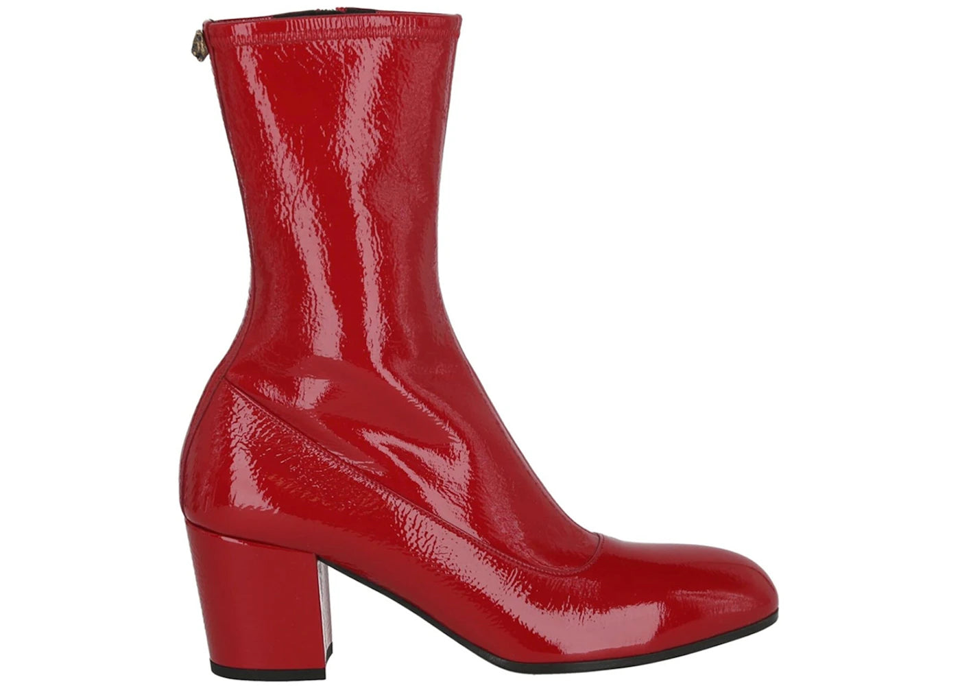 Gucci Patent Printyl Boots Hibiscus Red (Women's)