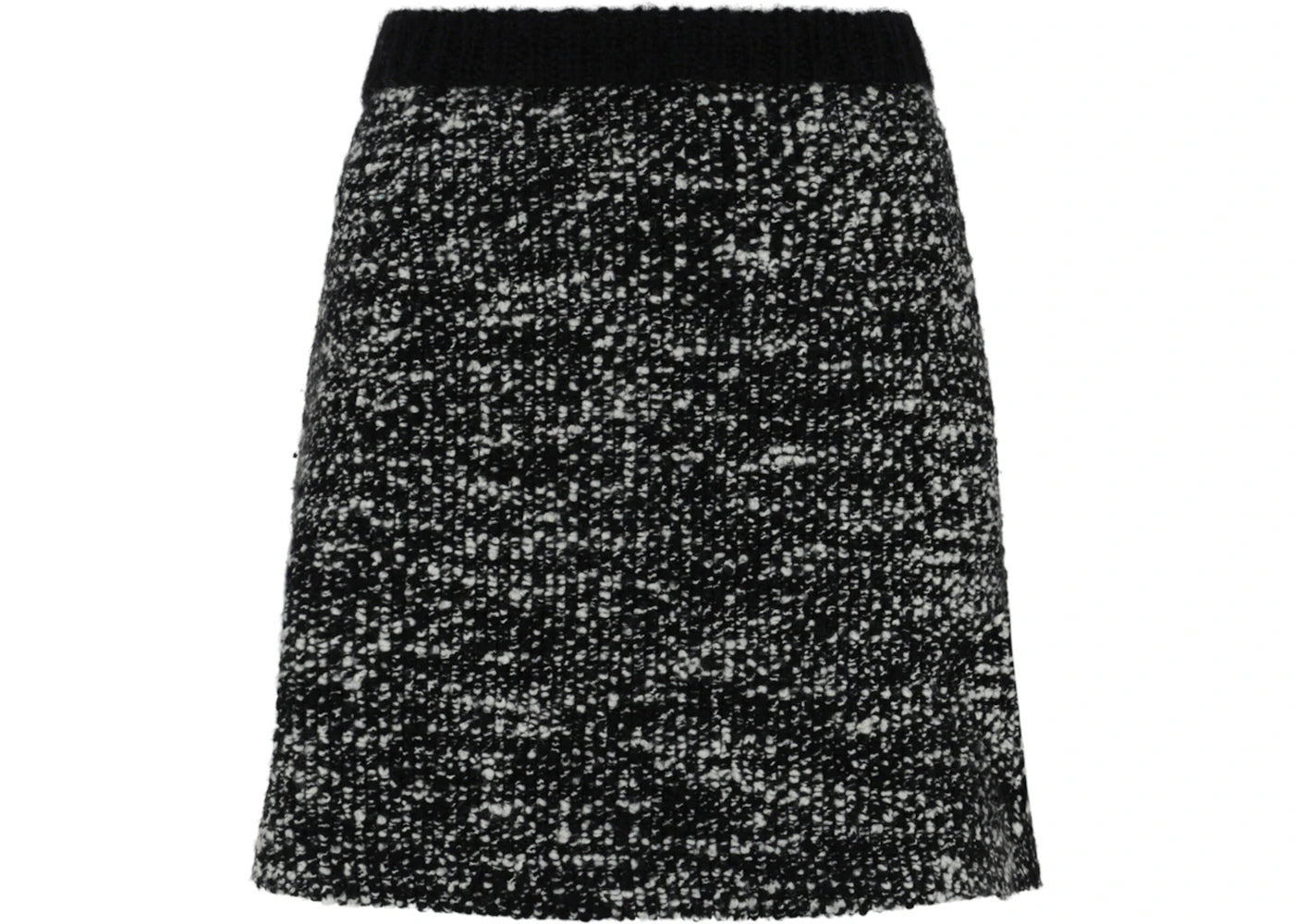 Gucci Patterned Wool Mini Skirt Black