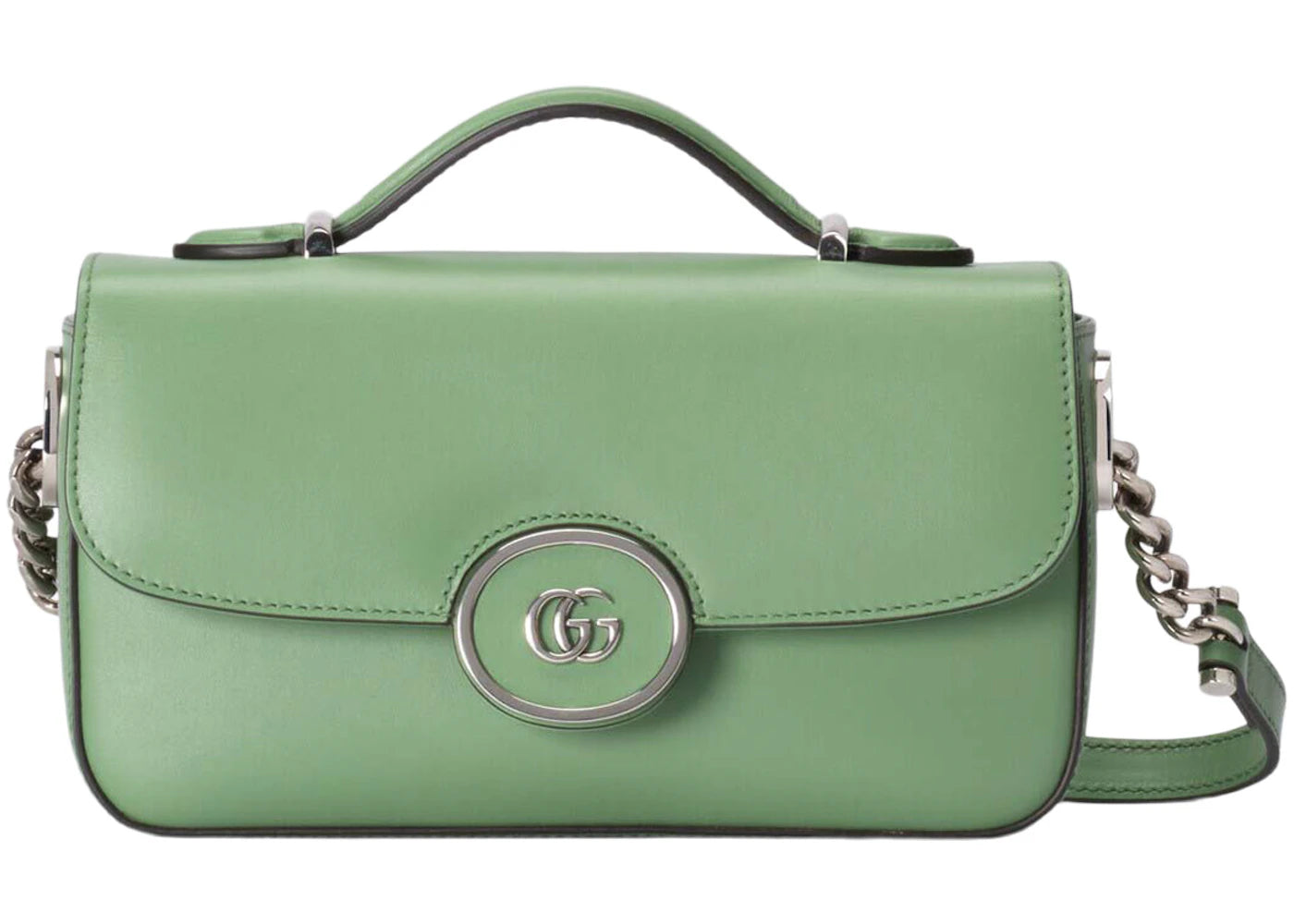 Gucci Petite GG Mini Shoulder Bag Light Green