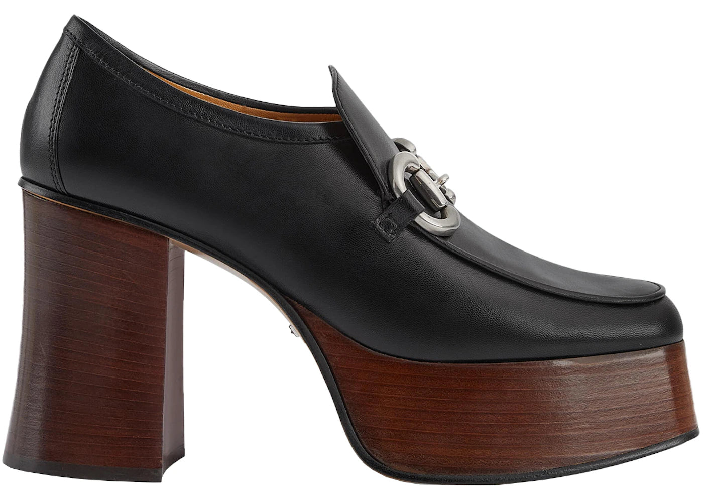 Gucci Platform Horsebit Loafer Black Brown
