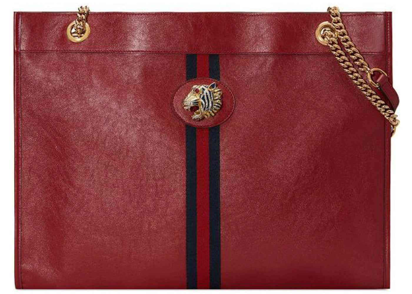 Gucci Rajah Tote Large Leather Red