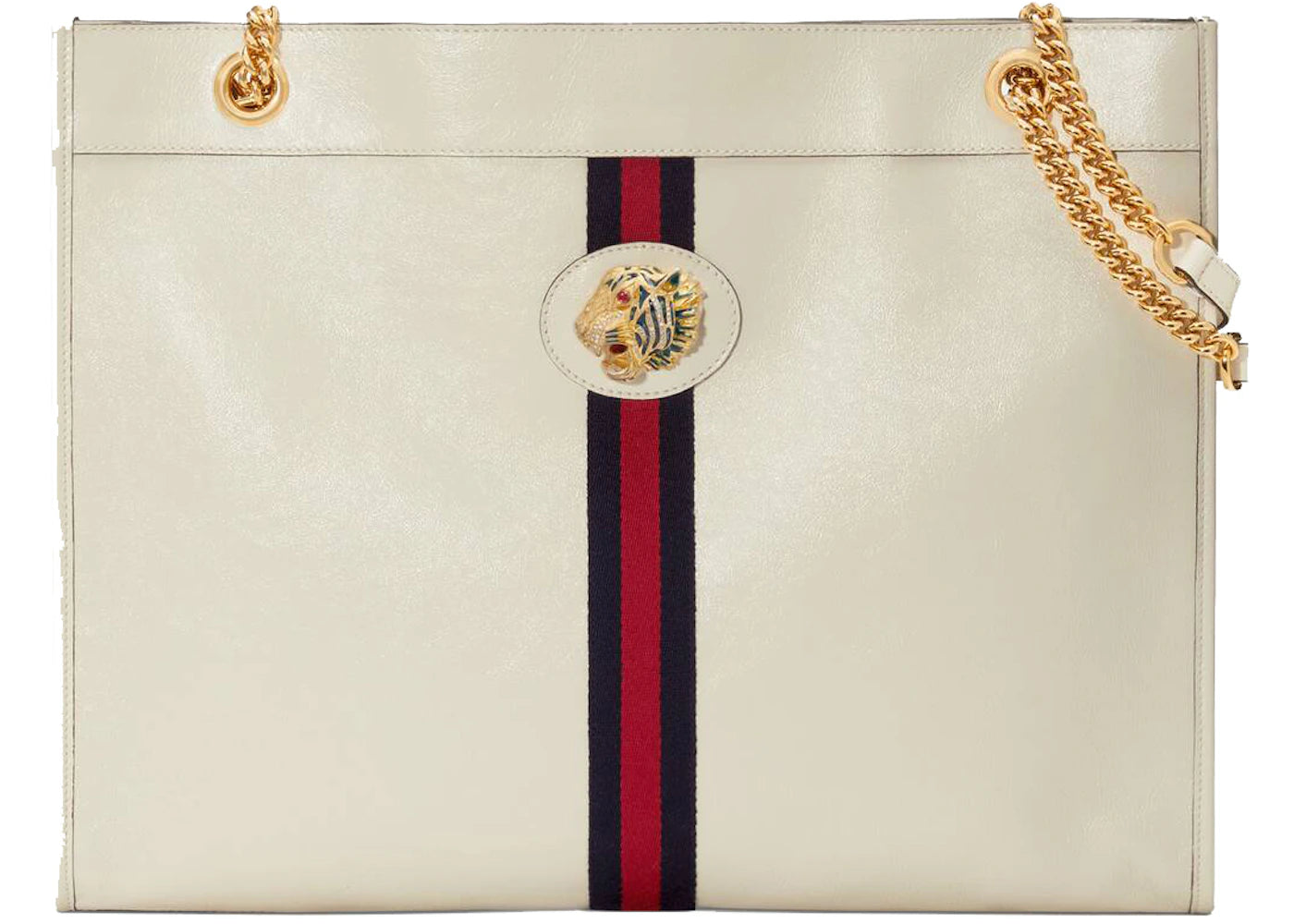 Gucci Rajah Tote Large Leather White