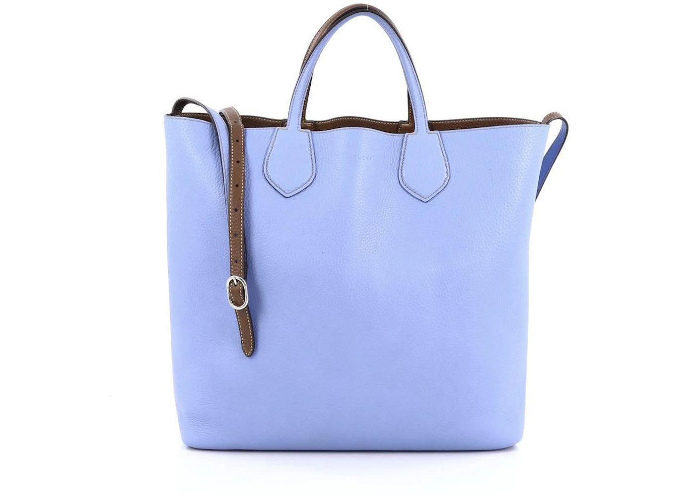 Gucci Ramble Tote Large Sky Blue/Brown