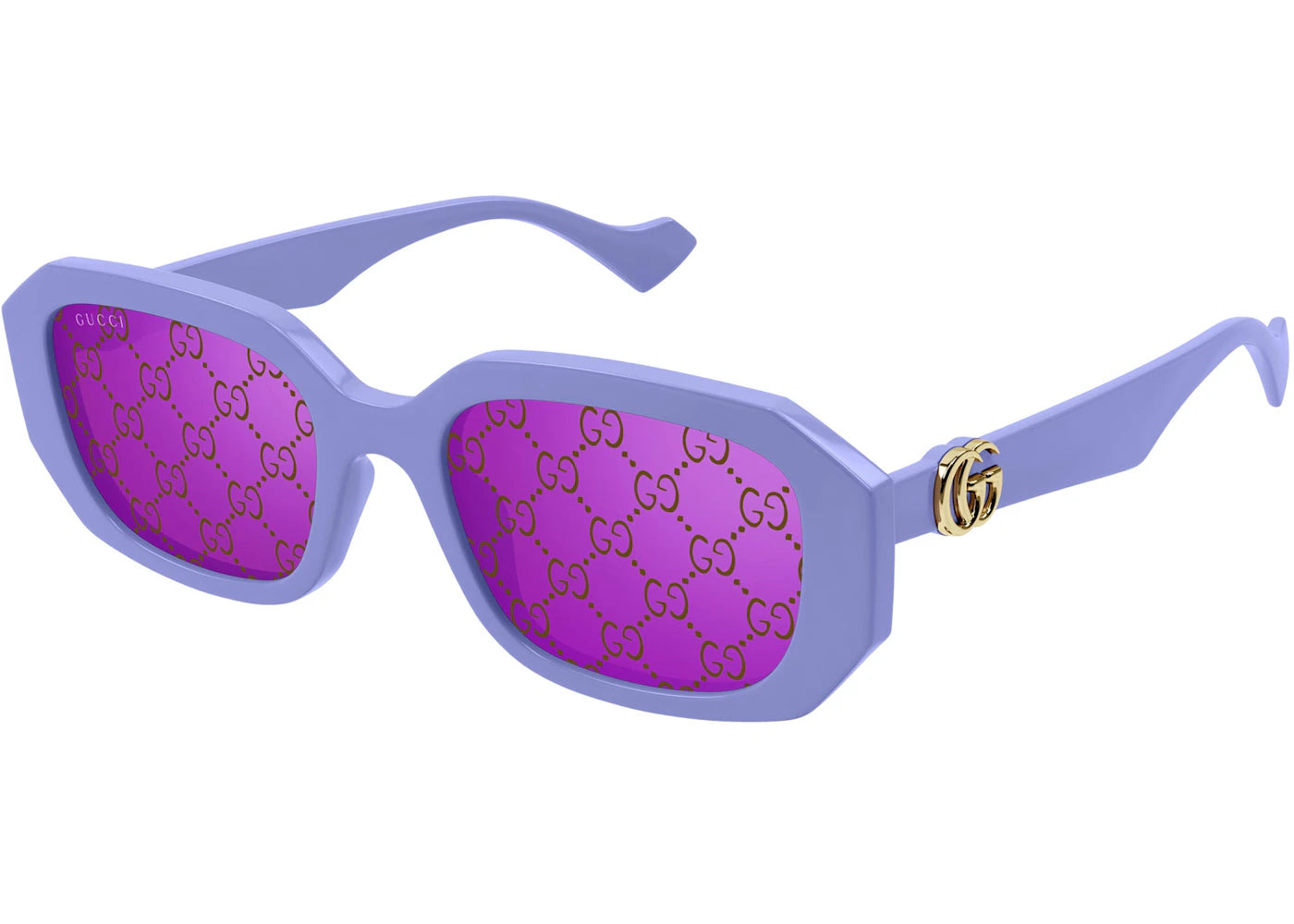 Gucci Rectangle Logo Frame Sunglasses Violet/Pink (GG1535S-004)