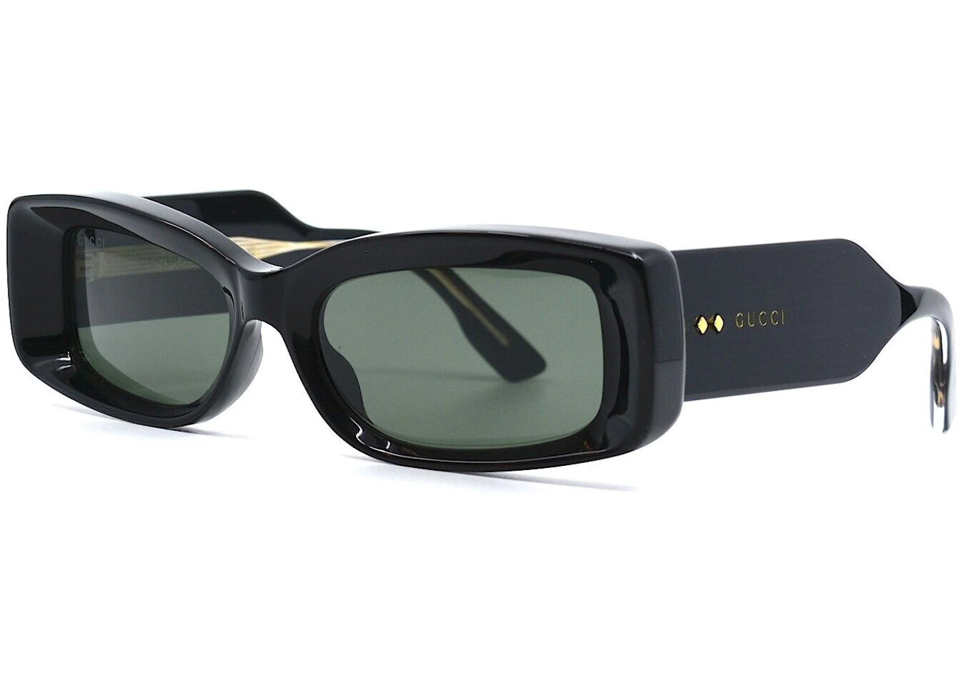 Gucci Rectangle Sunglasses Black/Grey (GG1528S-001)