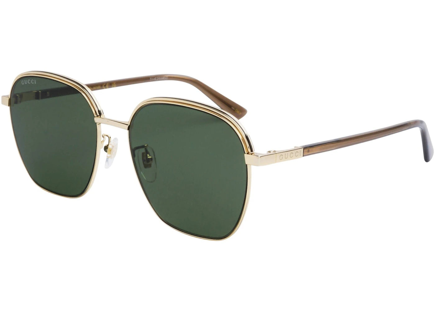 Gucci Rectangle Sunglasses Gold (GG1100SA-003-58)