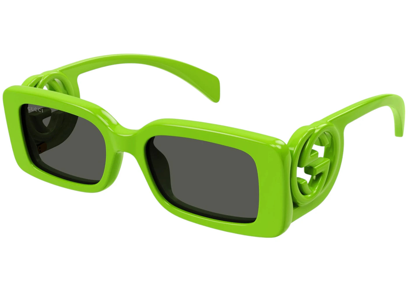 Gucci Rectangle Sunglasses Green Grey (GG1325S-009-54)