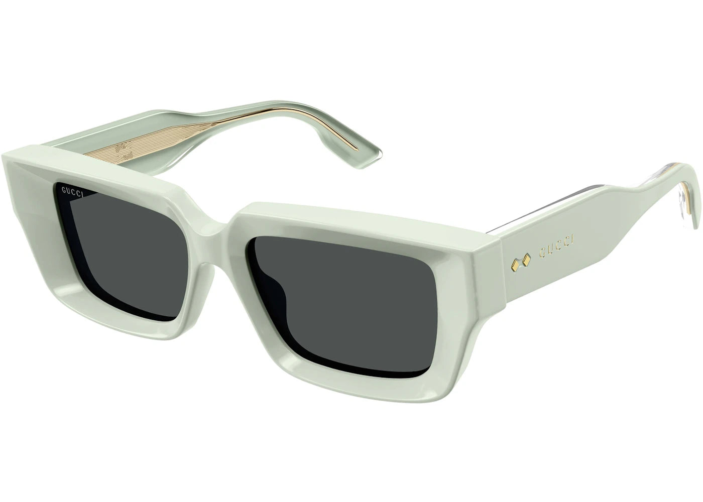 Gucci Rectangle Sunglasses Pastel Green/Grey (GG1529S-003)