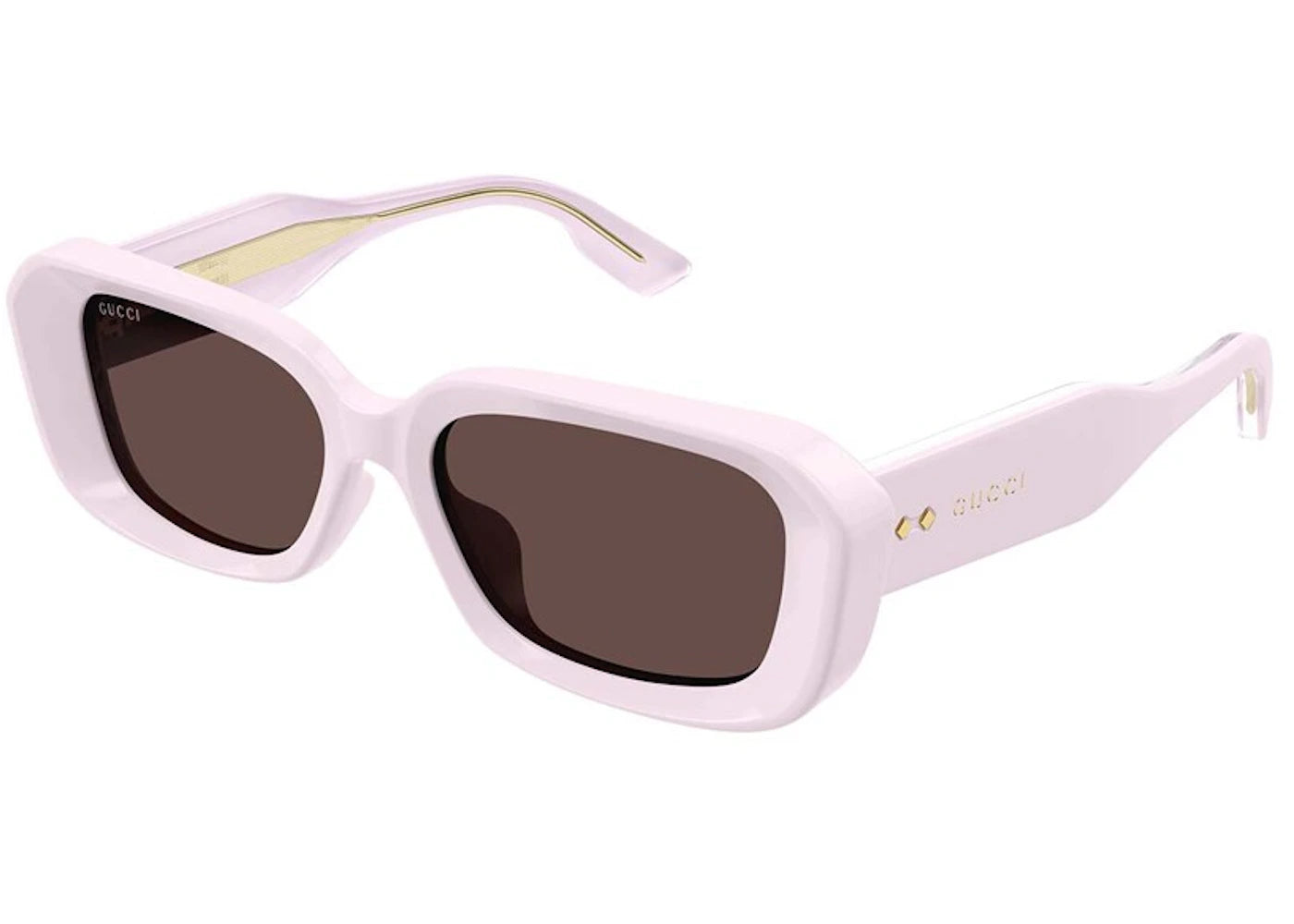 Gucci Rectangle Sunglasses Pink/Brown (GG1531SK-003-54)