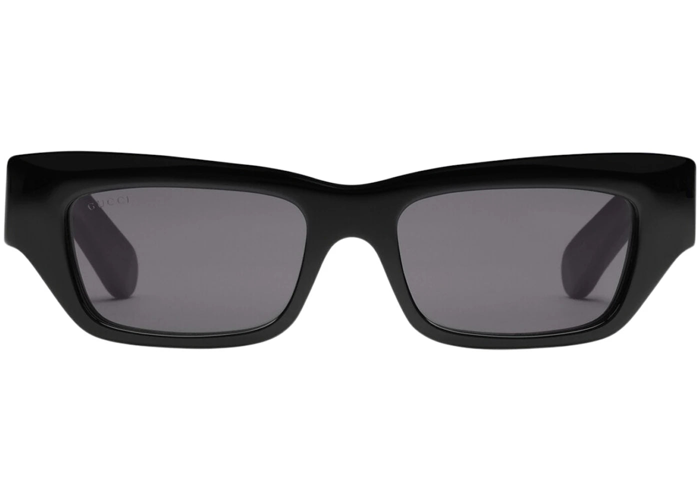 Gucci Rectangular-Frame Sunglasses Black/Grey (733383 J0740 1012)