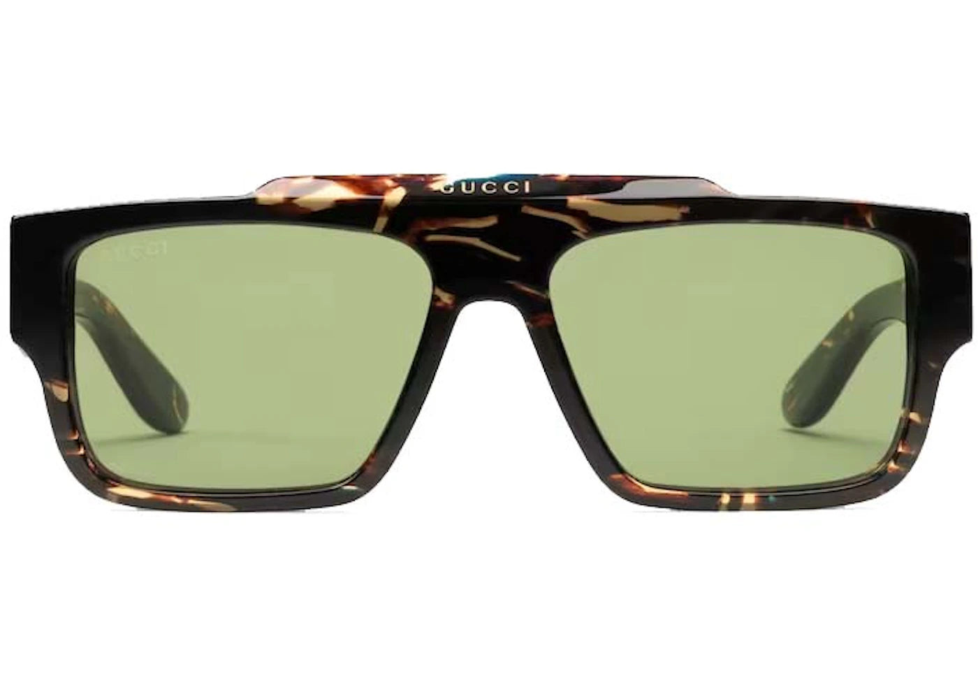 Gucci Rectangular Frame Sunglasses Dark Toirtoiseshell (755273 J0740 2330)