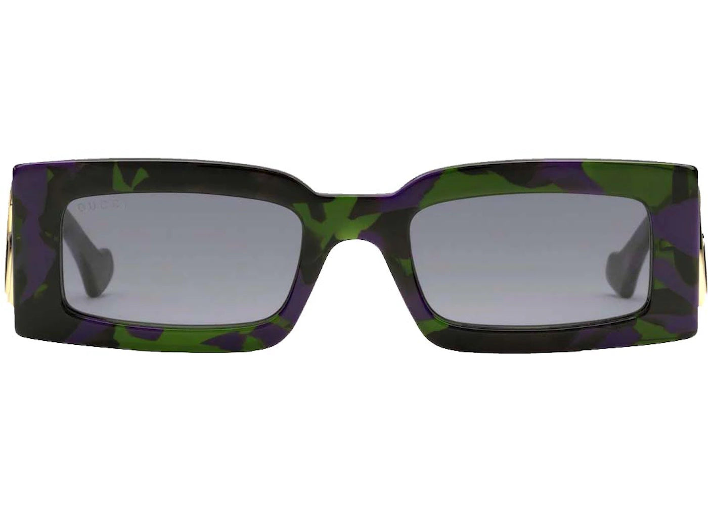 Gucci Rectangular Frame Sunglasses Green/Purple (755254 J0740 3812)