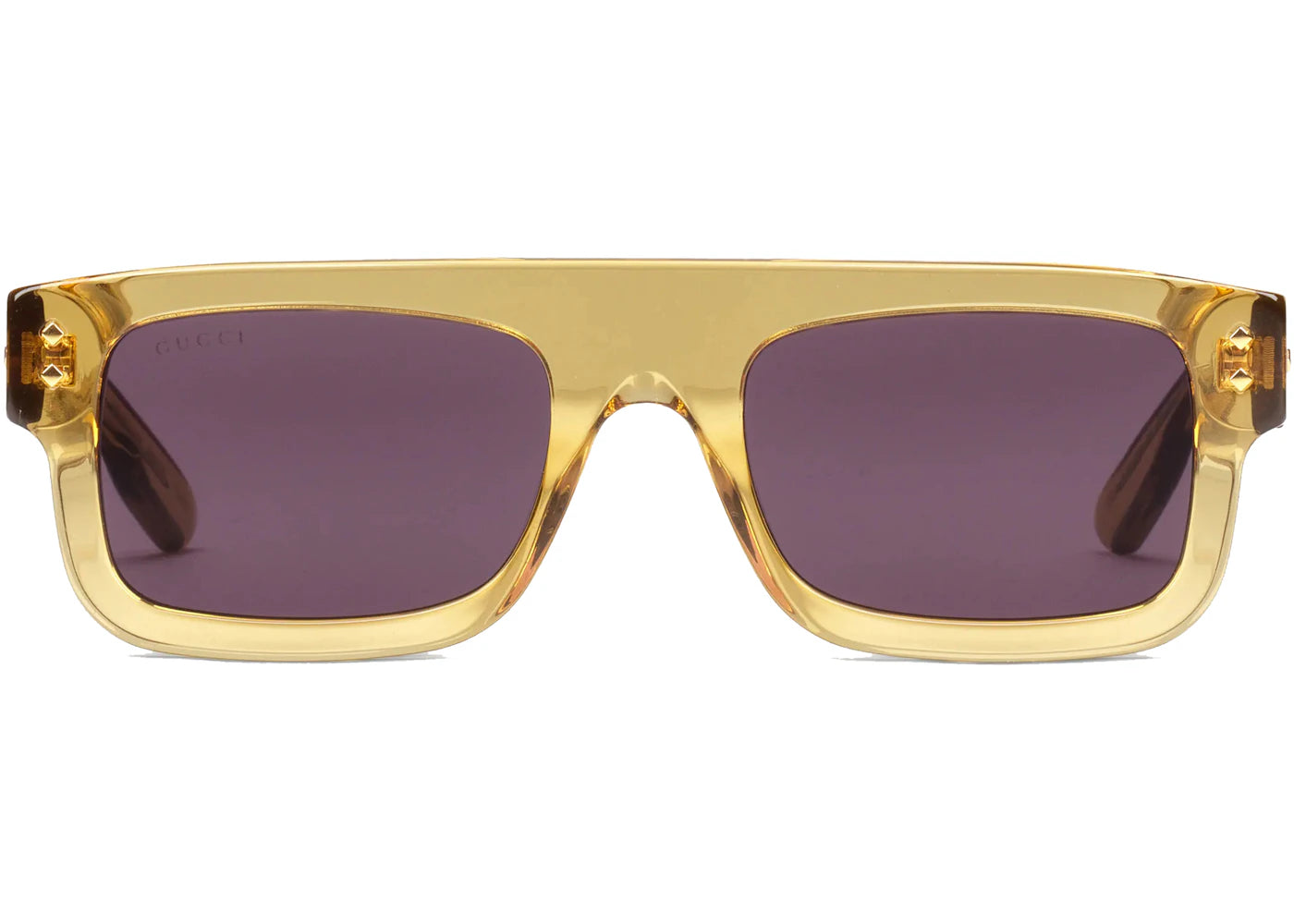 Gucci Rectangular Frame Sunglasses Dark Yellow (691349 J0740 7012)