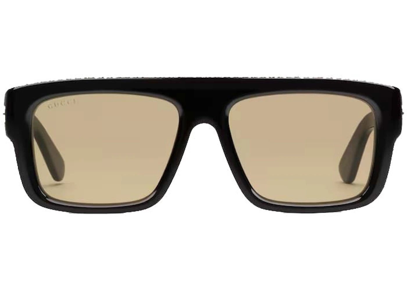 Gucci Rectangular Frame Sunglasses Yellow/Black (755274 J0741 1023)