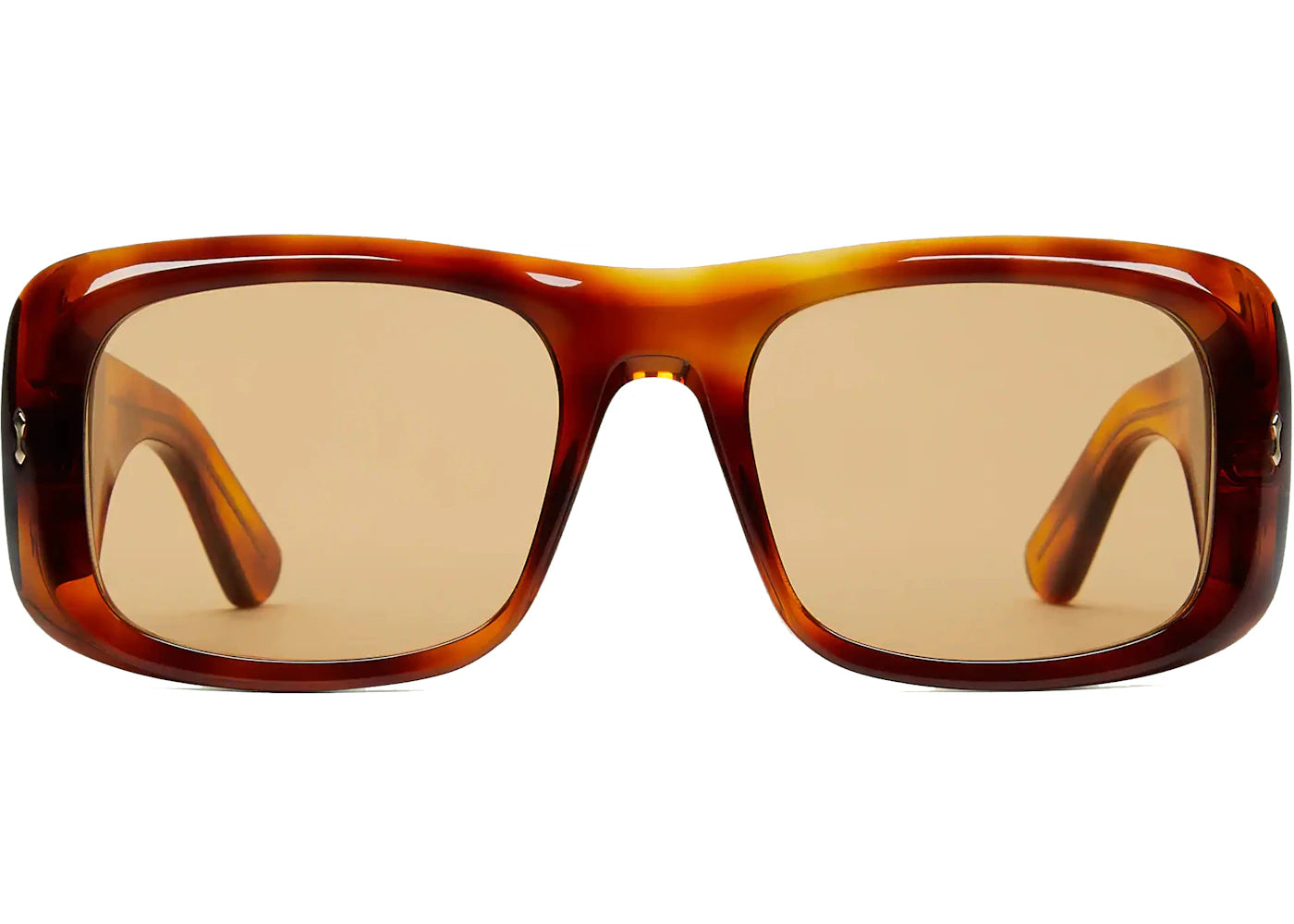 Gucci Rectangular Frame Sunglasses with Interlocking G Tortoiseshell (705303 J0740 2371)