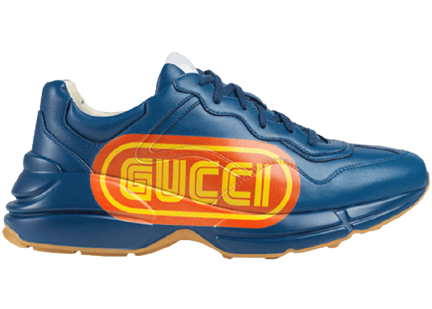Gucci Rhyton Print Sneaker Blue