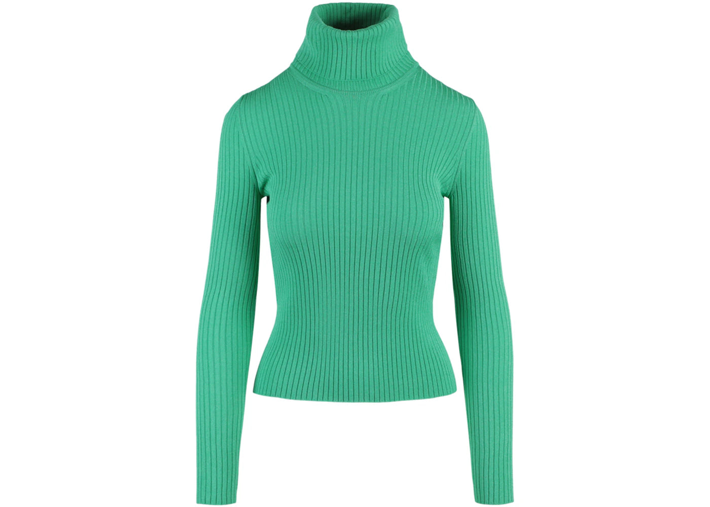 Gucci Ribbed Turtleneck Sweater Green