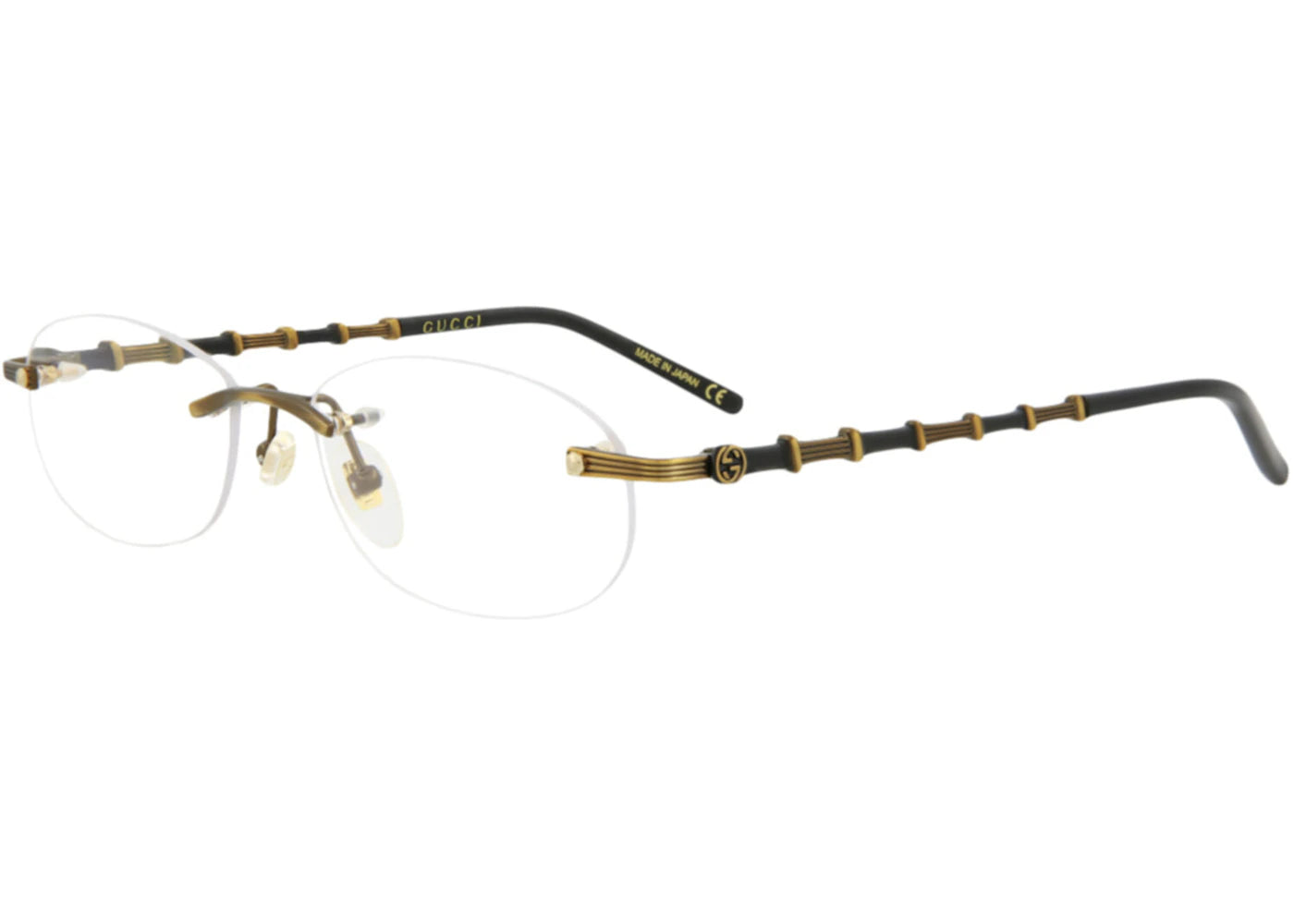 Gucci Round Eyeglasses Gold/Gold/Transparent (GG0857OJ-30009604-001)