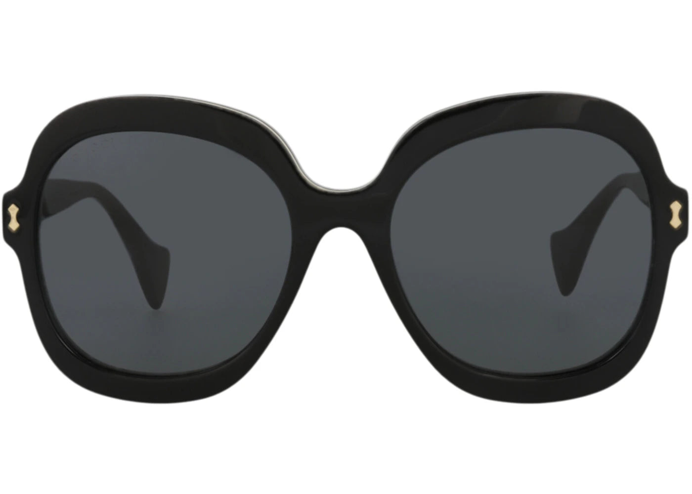 Gucci Round-Frame Acetate Sunglasses Black/Black/Grey (GG1240S-30013512-001)