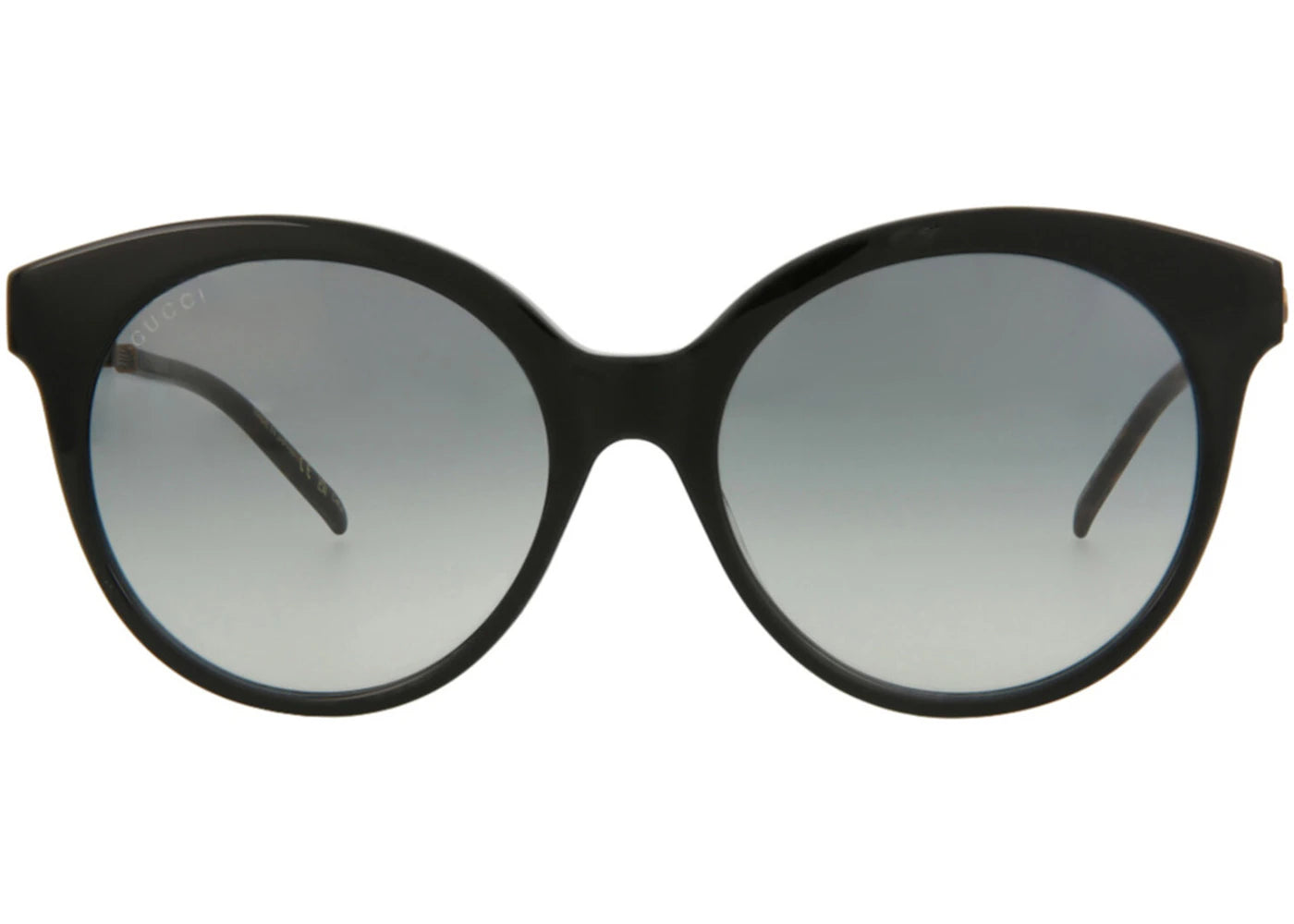 Gucci Round-Frame Acetate Sunglasses Black/Gold/Grey (GG0653SZ-30014770-001-00331)