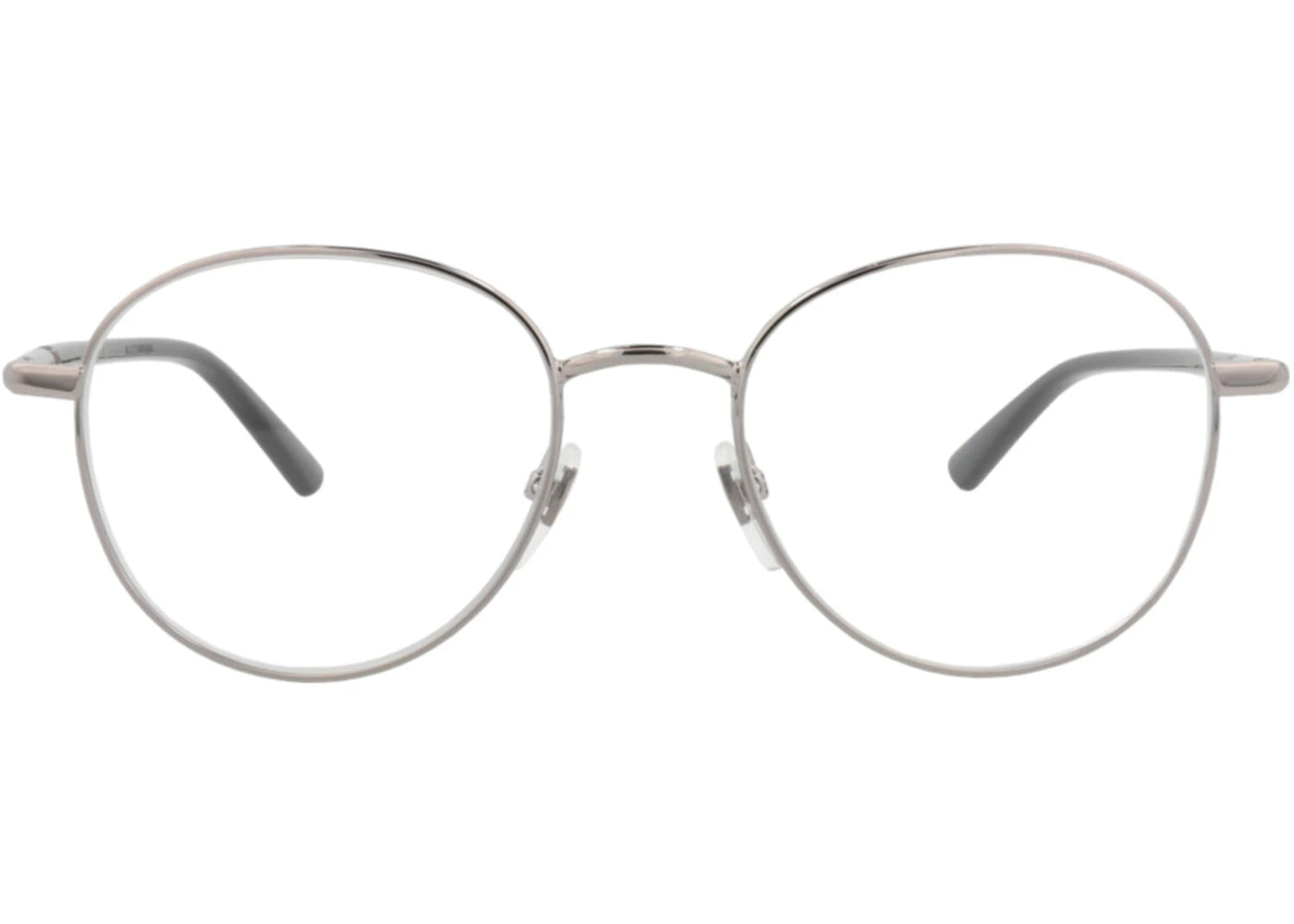 Gucci Round-Frame Metal Optical Frames Ruthenium Black Transparent (GG0392O-30005995-001)