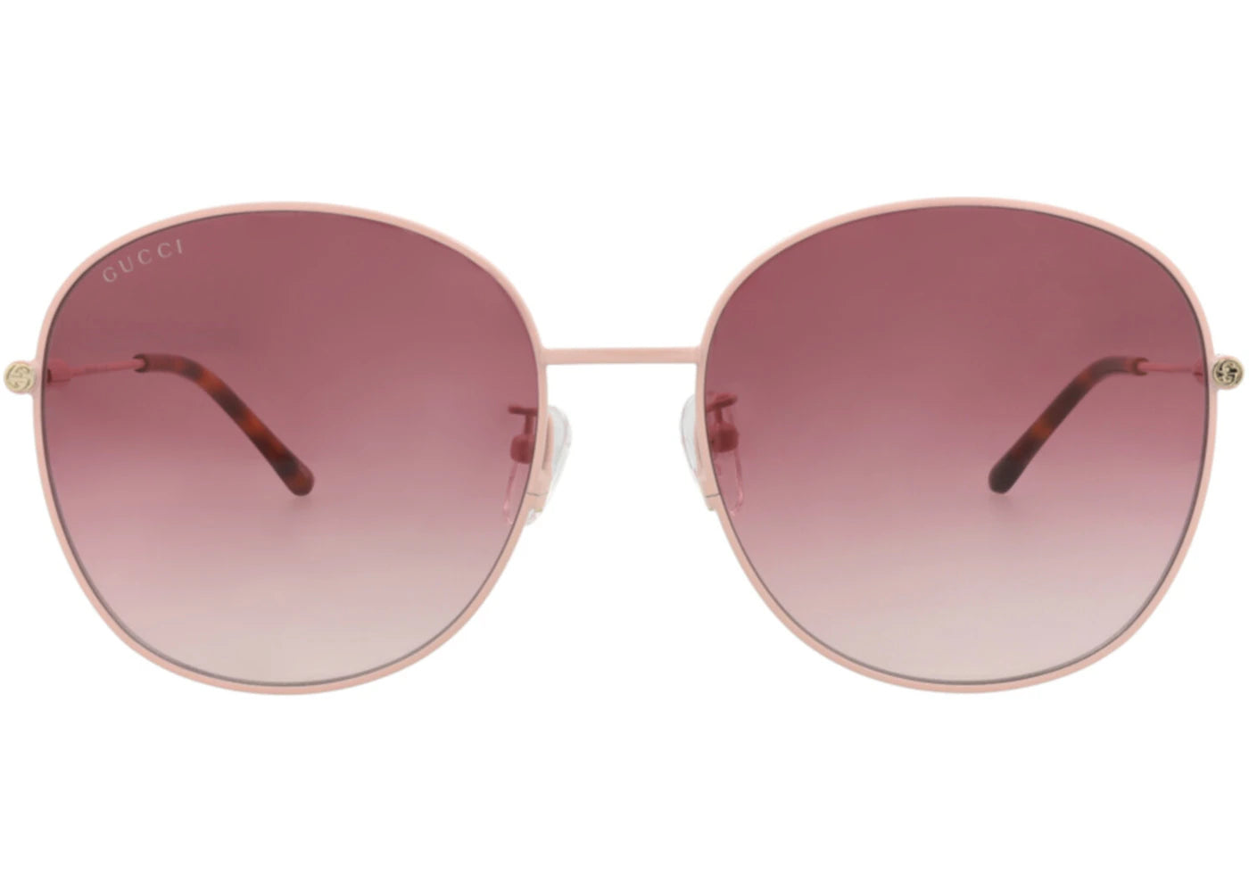Gucci Round-Frame Metal Sunglasses Pink Pink Red (GG1416SK-30014426-003)