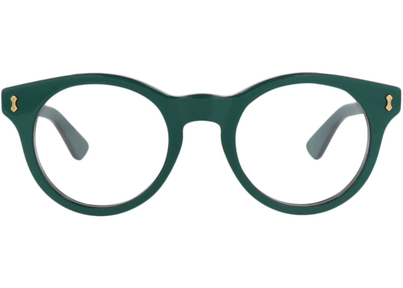 Gucci Round-Frame Recycled Acetate Optical Frames Green Green Transparent (GG1266O-30013832-003)