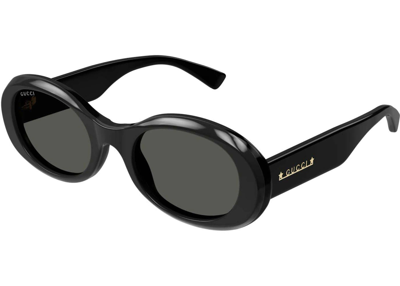 Gucci Round Frame Sunglasses Black/Grey (GG1587S-001-FR)