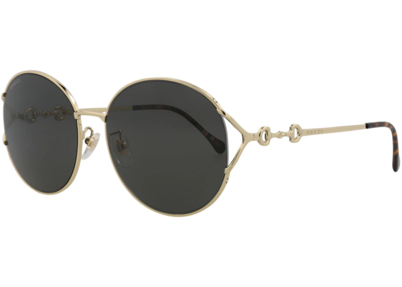 Gucci Round Oval Sunglasses Gold/Grey (GG1017SK-30011802-001)