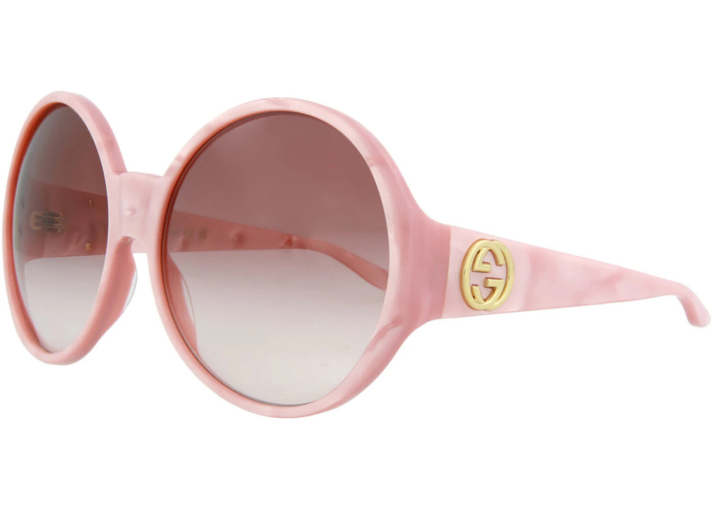 Gucci Round Oval Sunglasses Pink/Pink/Red (GG0954S-30011117-009)