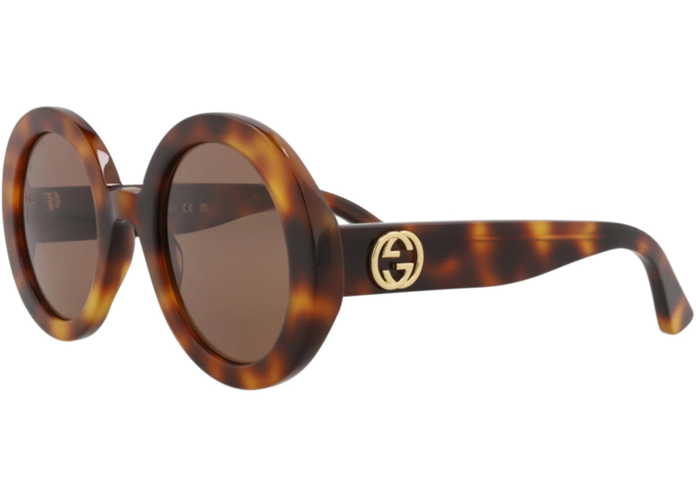Gucci Round Sunglasses Havana/Havana/Brown (GG0319S-30002570-002)