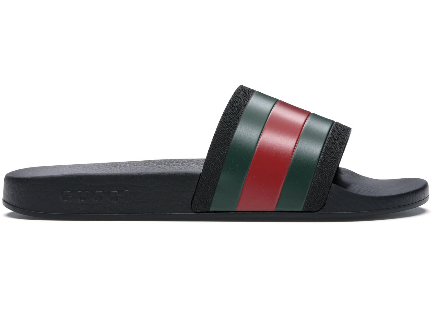 Gucci Rubber Slides Red Green