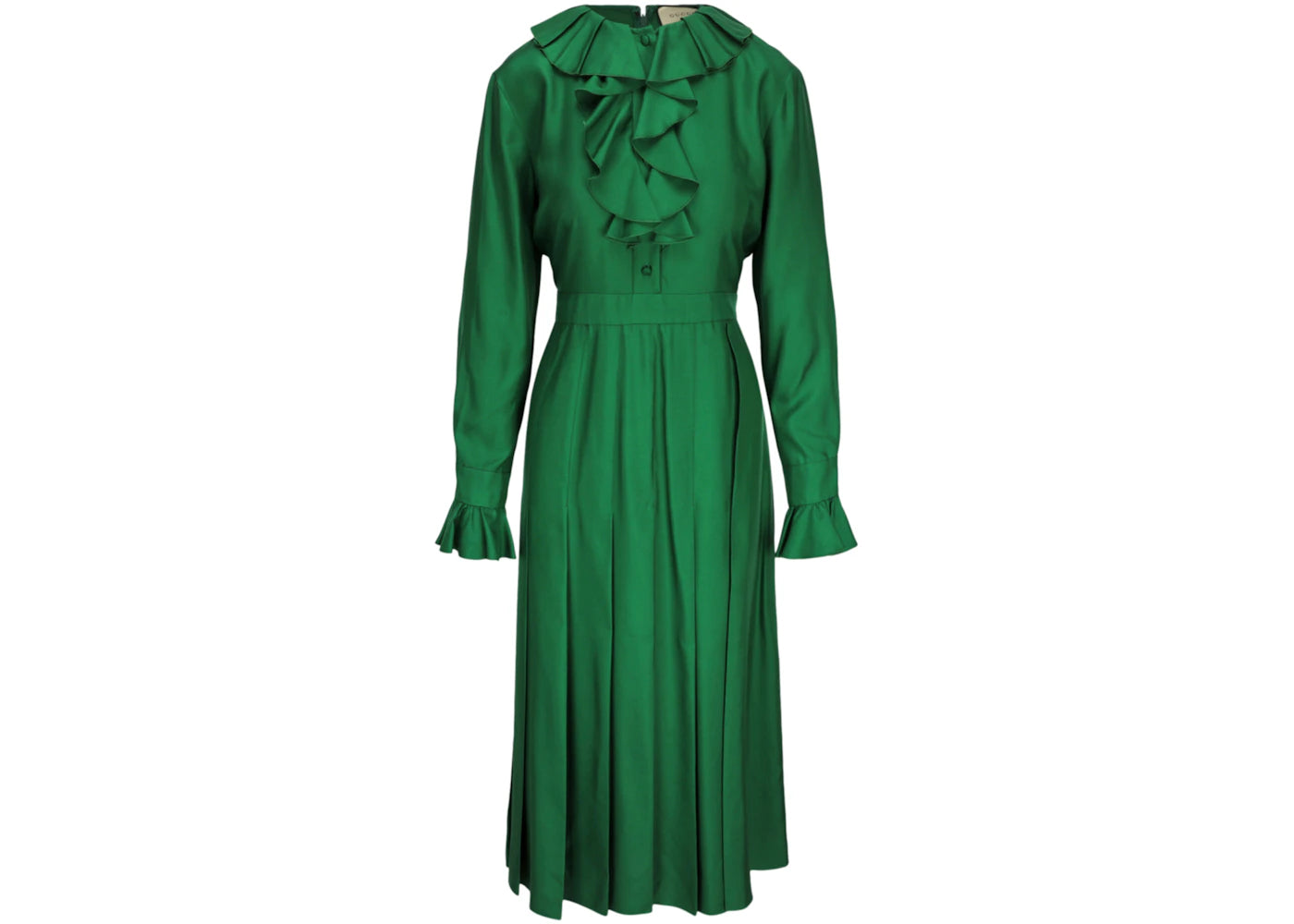 Gucci Ruffled Silk Maxi Dress Yard