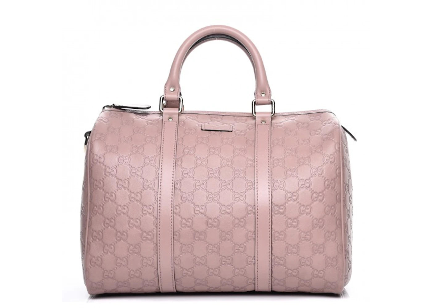 Gucci Joy Boston Satchel Guccissima Medium Rose Beige