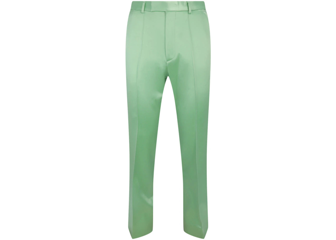 Gucci Satin Straight-Leg Pants Green