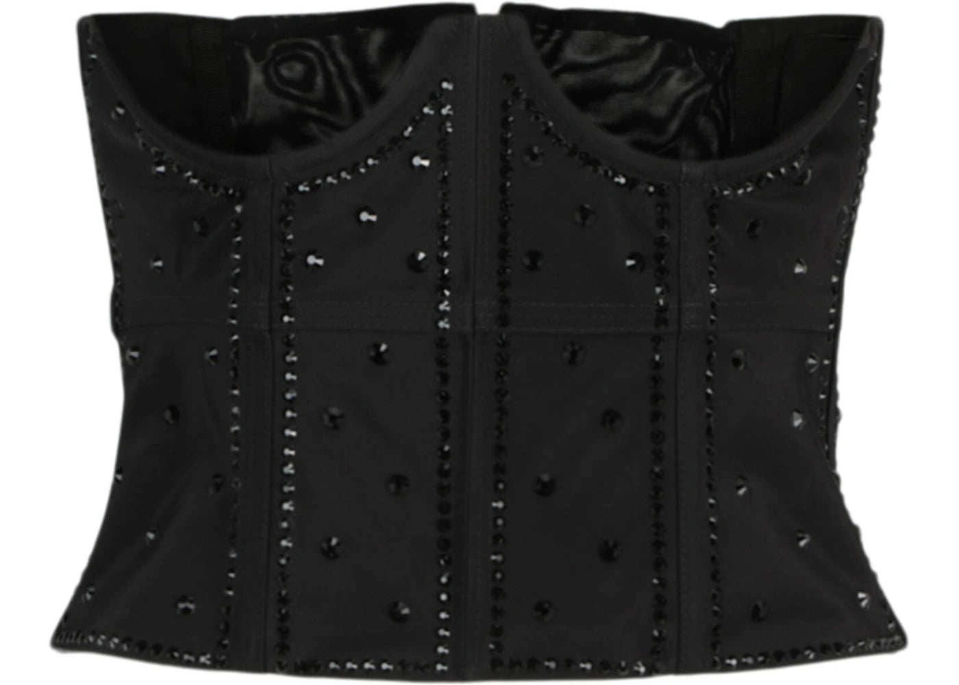 Gucci Sequin Embroidered Corset Top Black