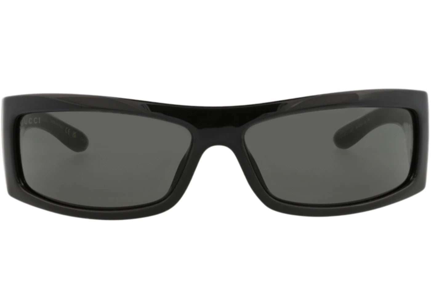 Gucci Shield-Frame Injection Sunglasses Black Black Grey (GG1492S-30014769-007)