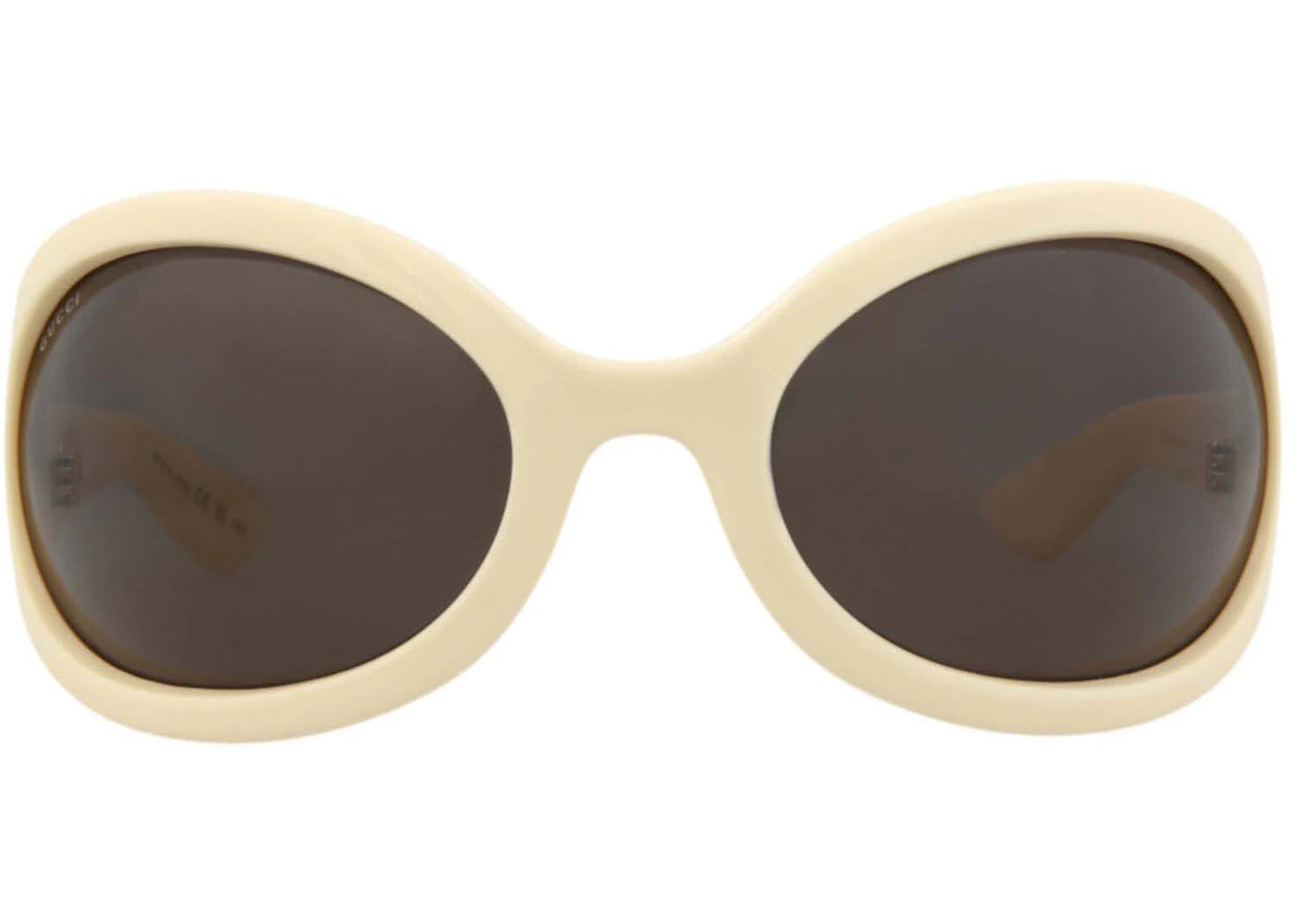 Gucci Shield-Frame Injection Sunglasses White/Brown (GG1381S-30014360-003-10024)