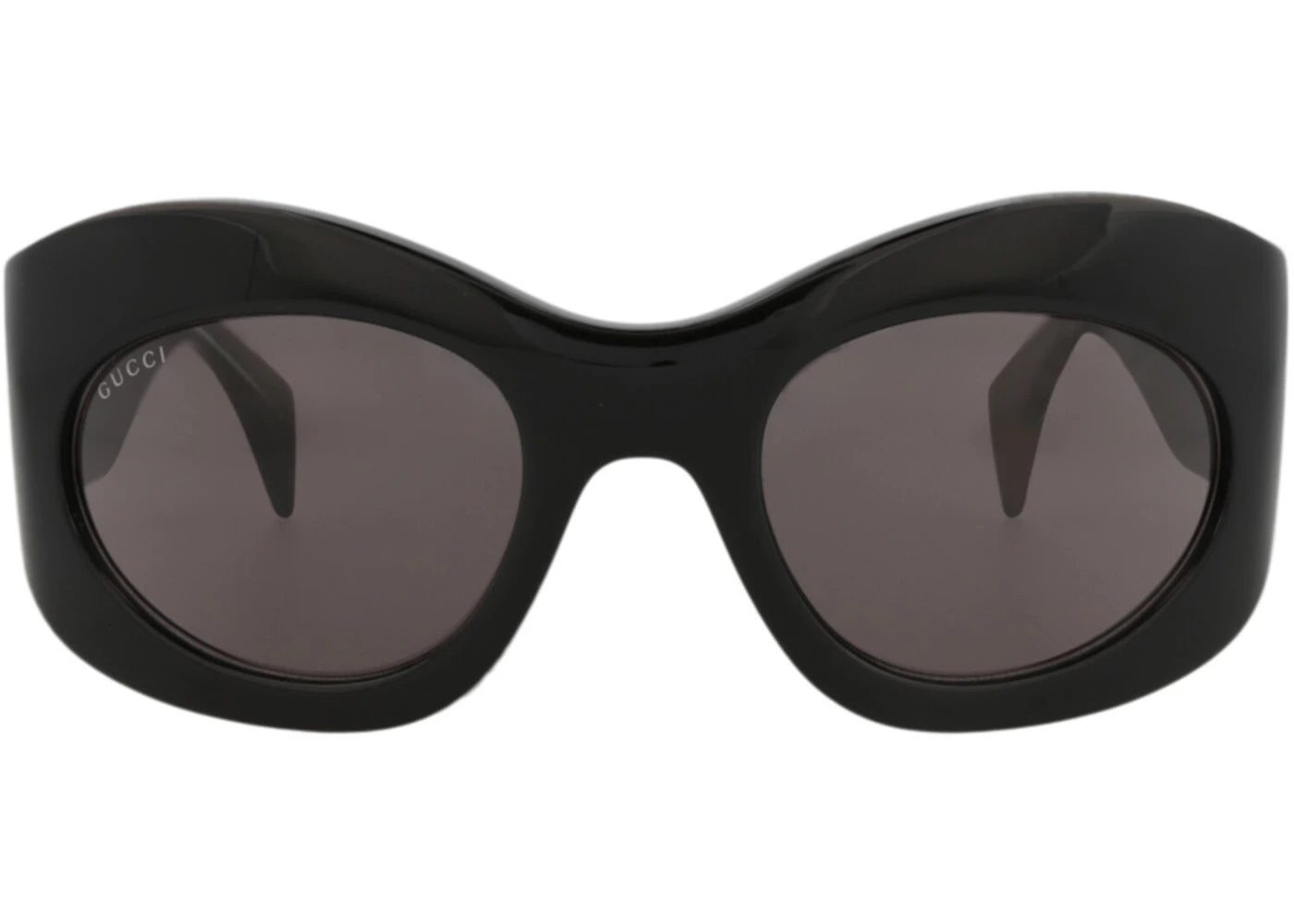 Gucci Shield-Frame Recycled Acetate Sunglasses Black Black Grey (GG1463S-30014463-001)